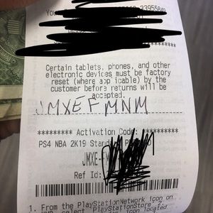 Nba 2k19 PS4 Redeem code